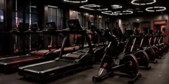 Área GO Cardio com esteiras e bikes (render)